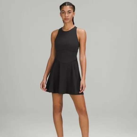 SOLD Lululemon Court Crush Dress in Black Size 8 - Picture 11 of 11